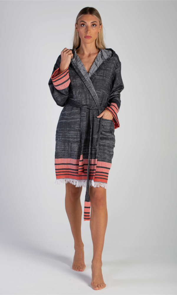 Melongena Bathrobe Black