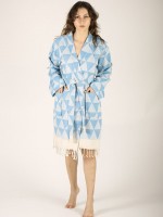 Niobe Bathrobe Turquoise