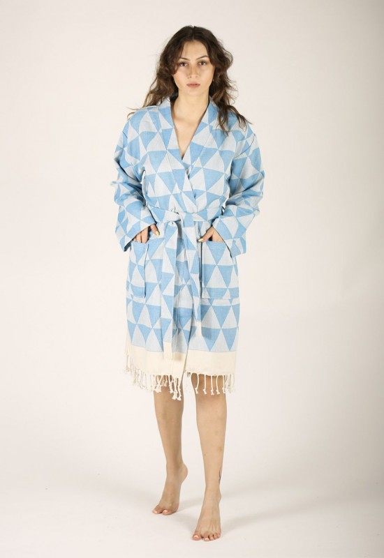 Niobe Bathrobe Turquoise