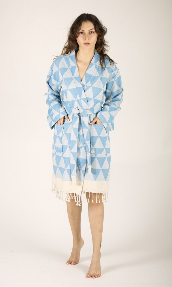 Niobe Bathrobe Turquoise