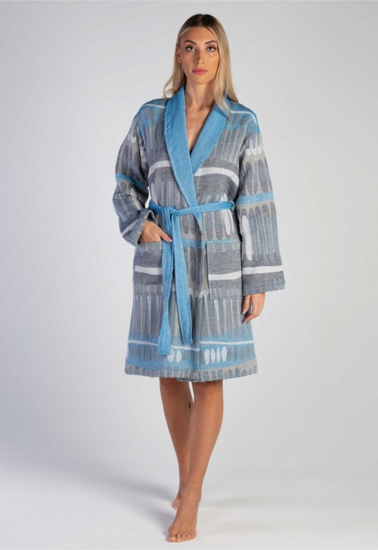 Tibia Bathrobe Blue