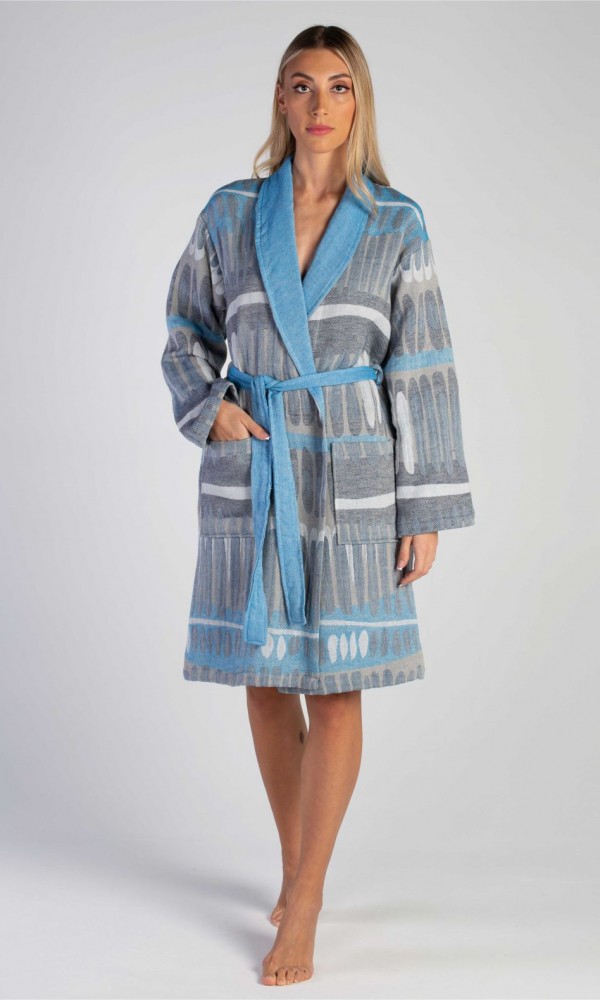 Tibia Bathrobe Blue