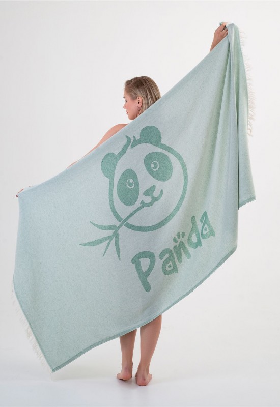 Panda Recycled Peshtemal Green