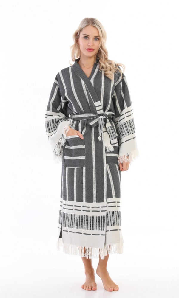 Astrea Bathrobe Black