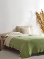 Muslin Bedspread Green