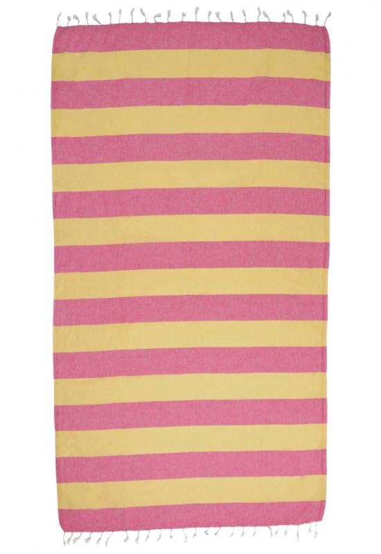 Clotho Peshtemal Pink - Yellow