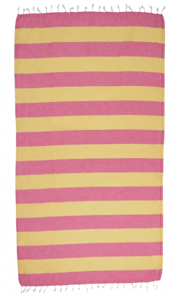 Clotho Peshtemal Pink - Yellow