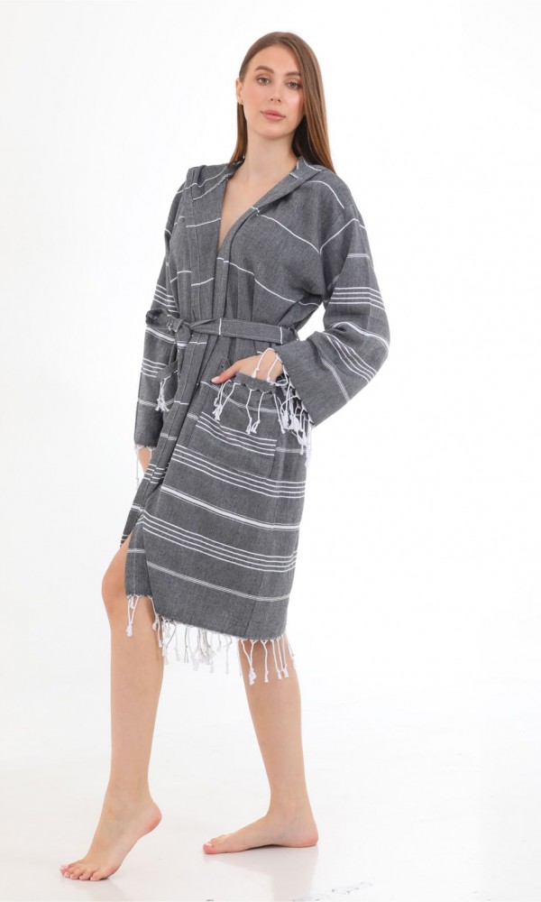 Didyma Bathrobe  Black