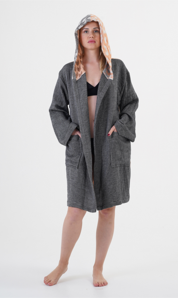 Lady Hooded Bathrobe  