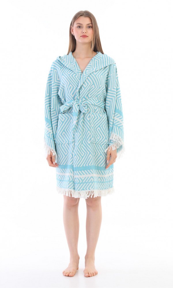 Alinda Bathrobe Blue