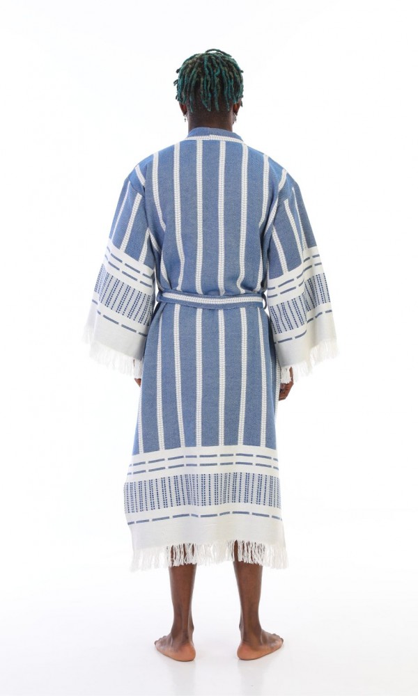 Astrea Bathrobe Navy Blue