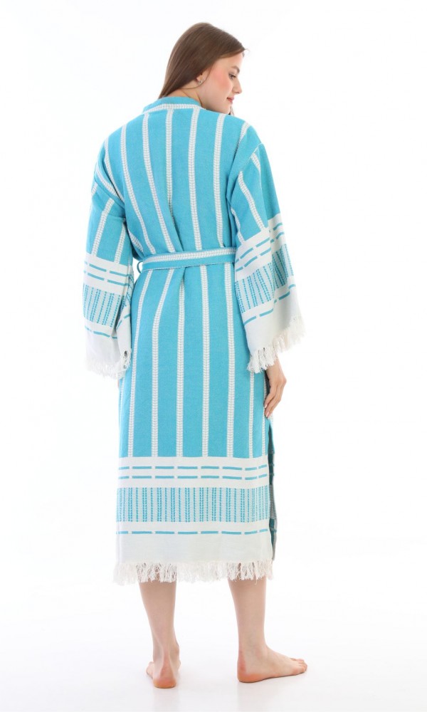 Astrea Bathrobe Turquoise