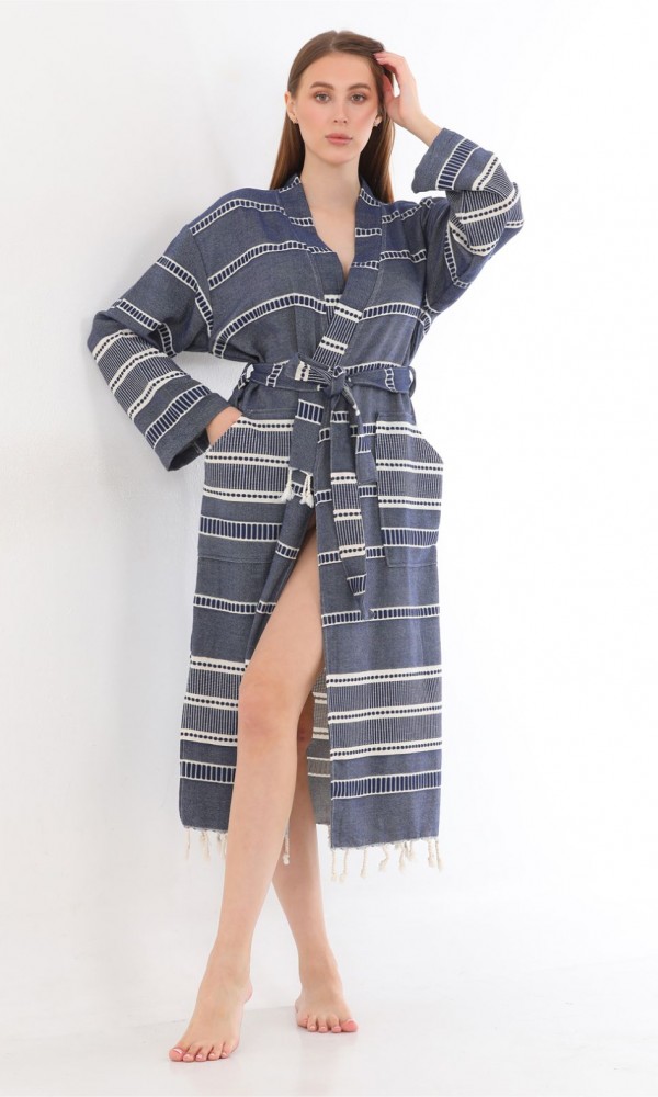 Sundia Bathrobe Navy Blue