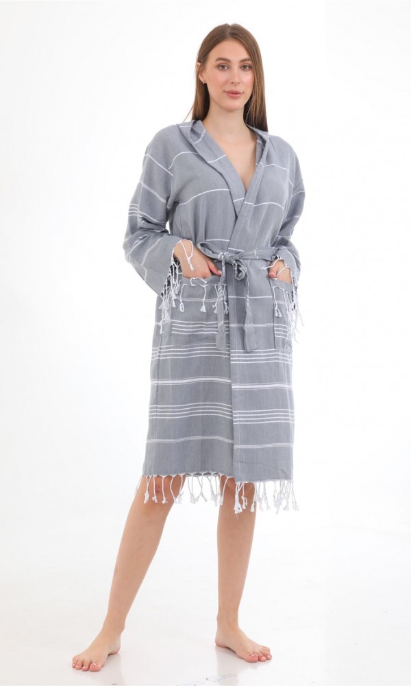 Didyma Bathrobe Anthracite