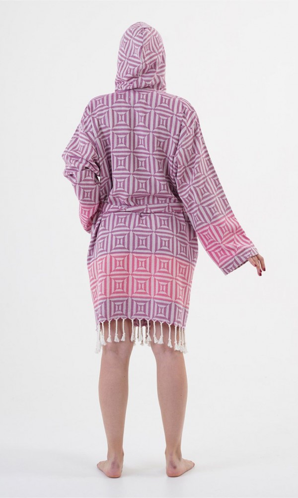 Square Bathrobe Pink