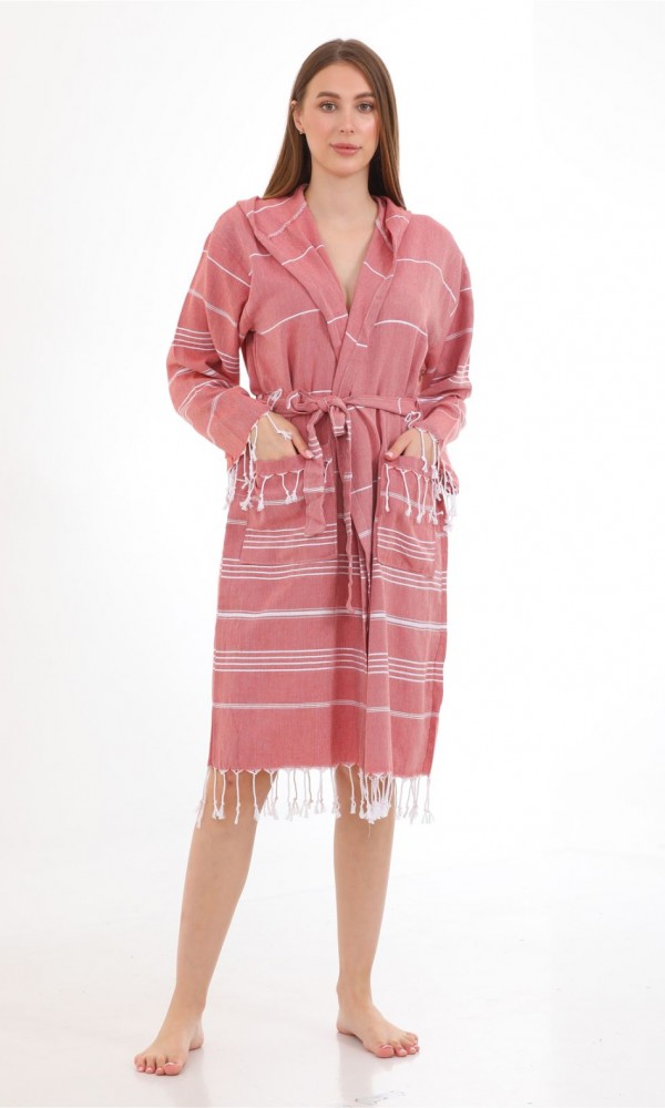 Didyma Bathrobe  Red