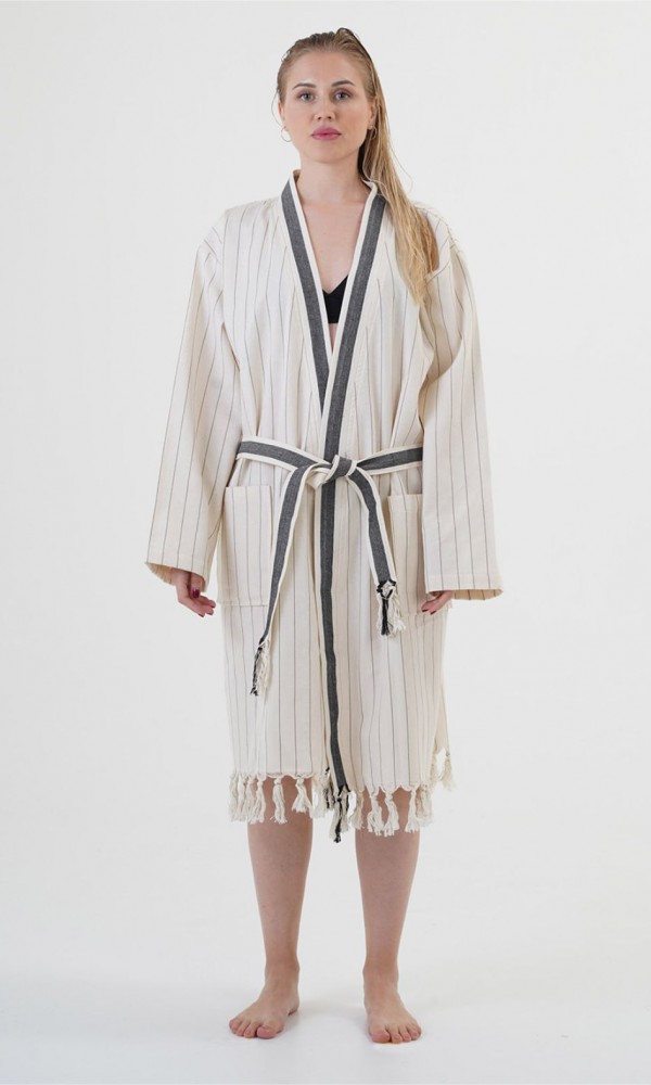 Hieron Bathrobe Beige