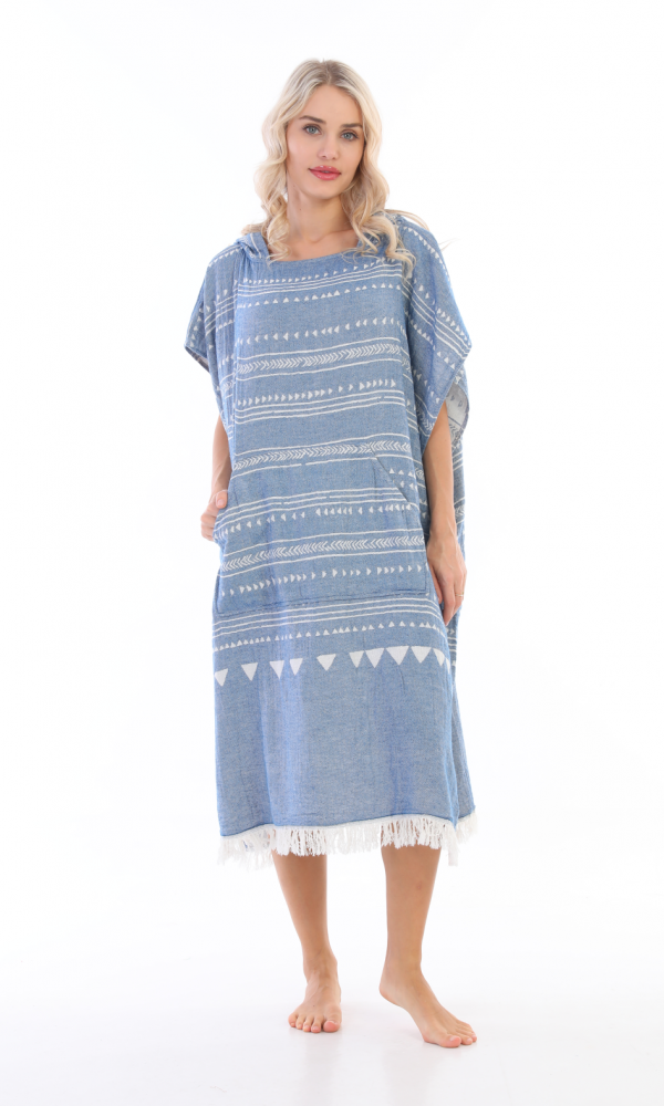 Aspendos Surf Poncho Blue